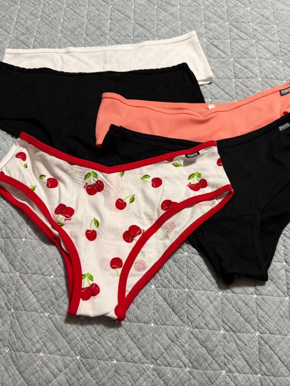 PINK Victoria's Secret Cheekster & Cheeky Lot of 5 Panties Sz Large NWT